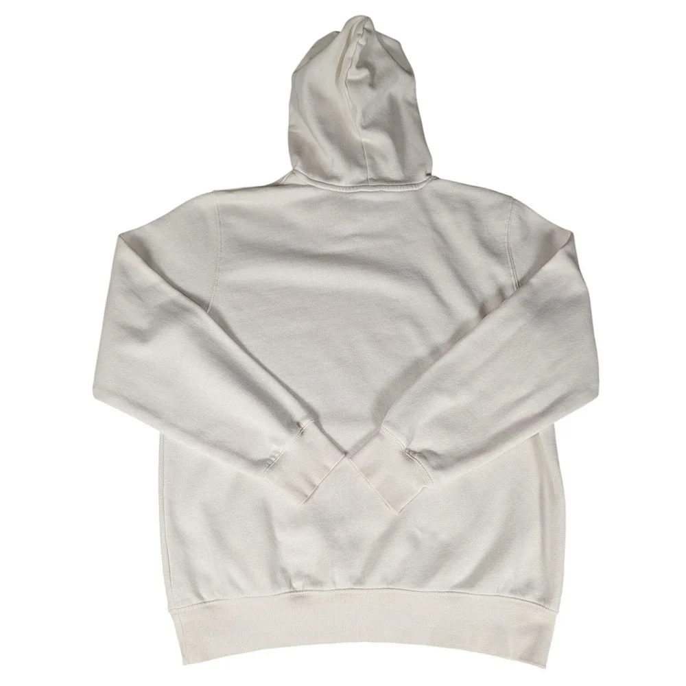 The North Face Mens Cream Camo Logo Pullover Hoodie Off White Sweatshirt L